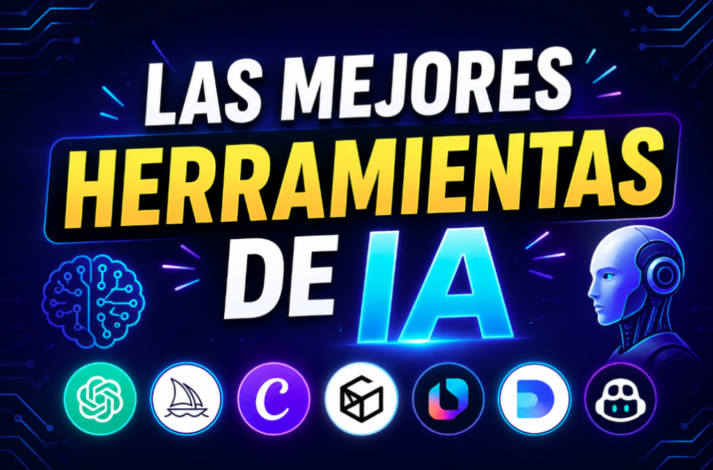 Llevo más de dos años probando herramientas de inteligencia artificial para marketing digital. He gastado dinero en algunas que no valían la pena, he descubierto joyas que uso cada semana y he cometido el error de pensar que más herramientas significaba mejores resultados. Spoiler: no es así. Esta guía no es una lista genérica copiada de otra lista. Es lo que yo —después de mucho ensayo y error— usaría si tuviese que empezar de cero hoy. Con precios reales, opiniones honestas y sin venderte la moto. Si estás en ese punto en el que sabes que la IA puede ayudarte en tu marketing pero no sabes por dónde empezar ni en qué herramienta confiar, estás en el lugar correcto. Vamos allá.