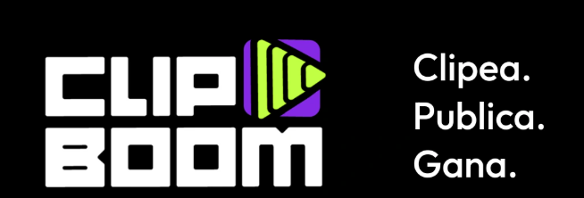 Logo de Clipboom, plataforma para ganar dinero haciendo clips