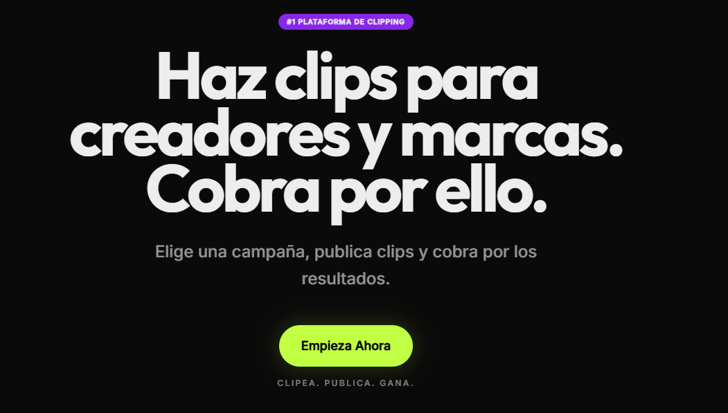 Clipboom: plataforma para crear clips y ganar dinero por visualizaciones